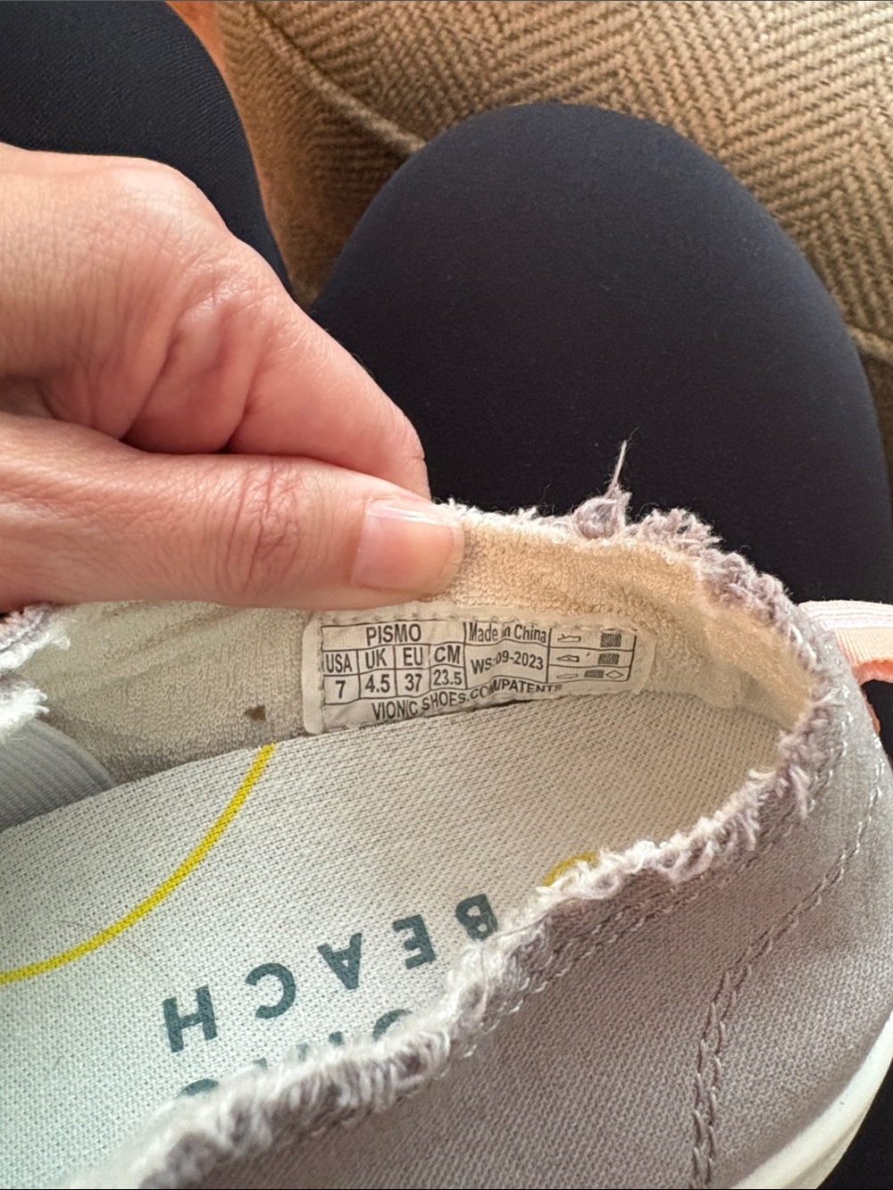 Vionic Beach Washable Canvas Casual Sneakers - Pismo - Picture 6 of 6